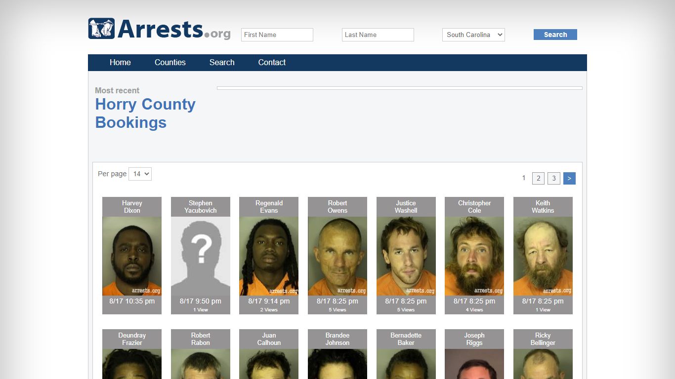 Horry County Arrests and Inmate Search